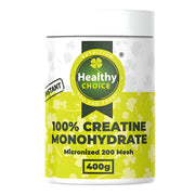 Healthy Choice 100% Kreatino Monohidratas, mikronizuotas 200 mesh., 400gr. kaina (1)