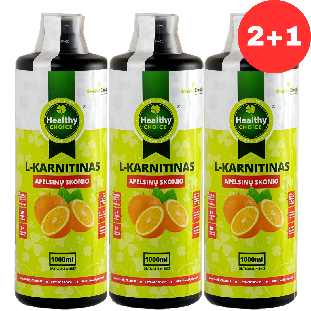 Healthy Choice L-KARNITINAS APELSINŲ SKONIO – 1000ml (1)