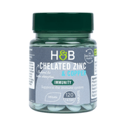 Holland & Barrett Chelated Zinc & Copper, 15mg - 120 tablets kaina