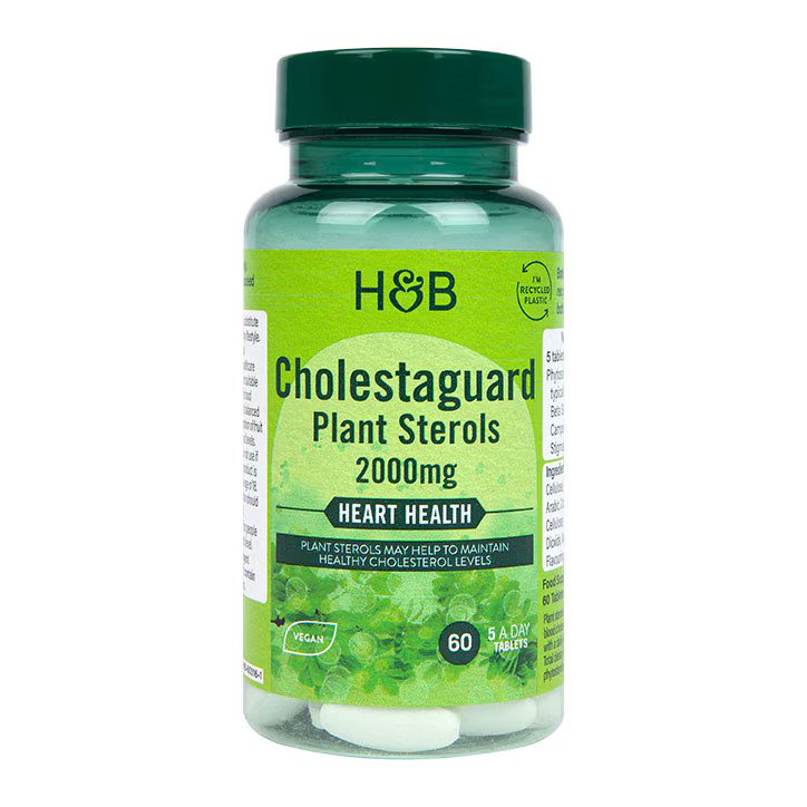Holland & Barrett CholestaGuard Plant Sterols, 2000mg - 60 tablets kaina