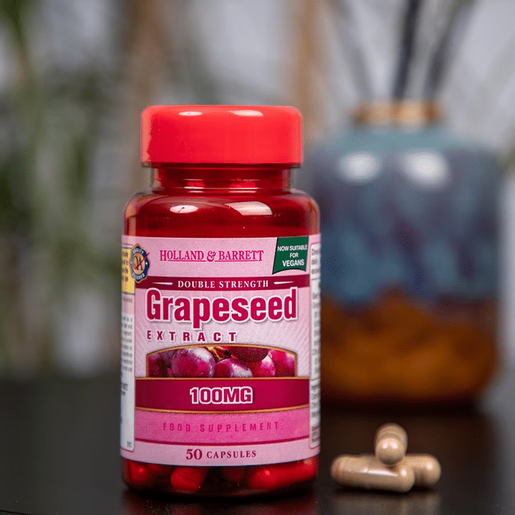 Holland & Barrett Double Strenght Grapeseed Extract 100mg 50caps akcija