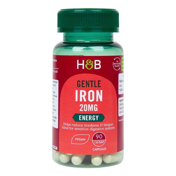 Holland & Barrett Gentle Iron, 20mg - 90 vcaps kaina