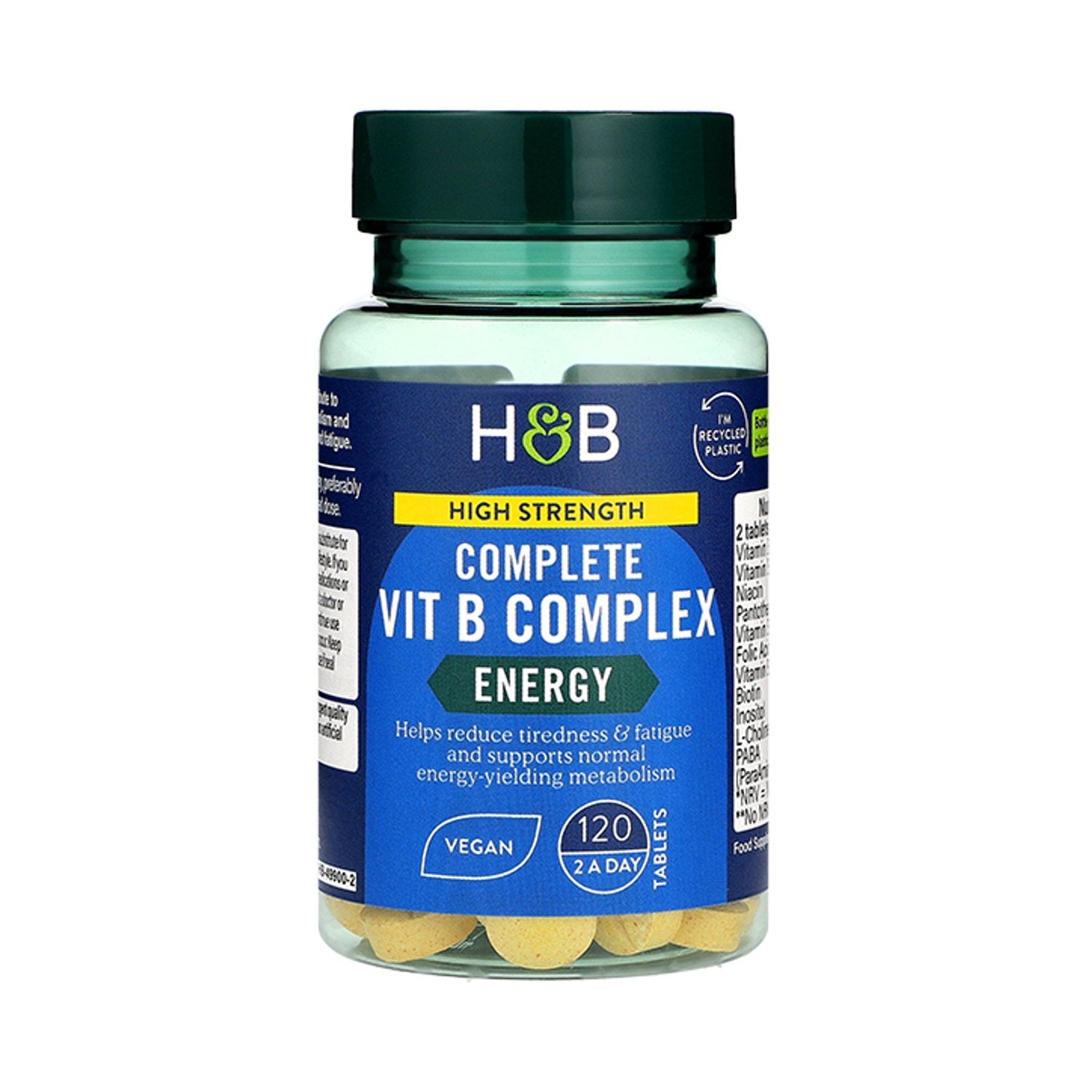 Holland & Barrett High Strength Complete Vit B Complex – 120 tabletės kaina akcija