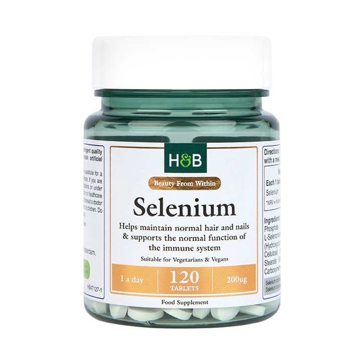 Holland & Barrett Selenium - 200mcg - 120 tablets kaina