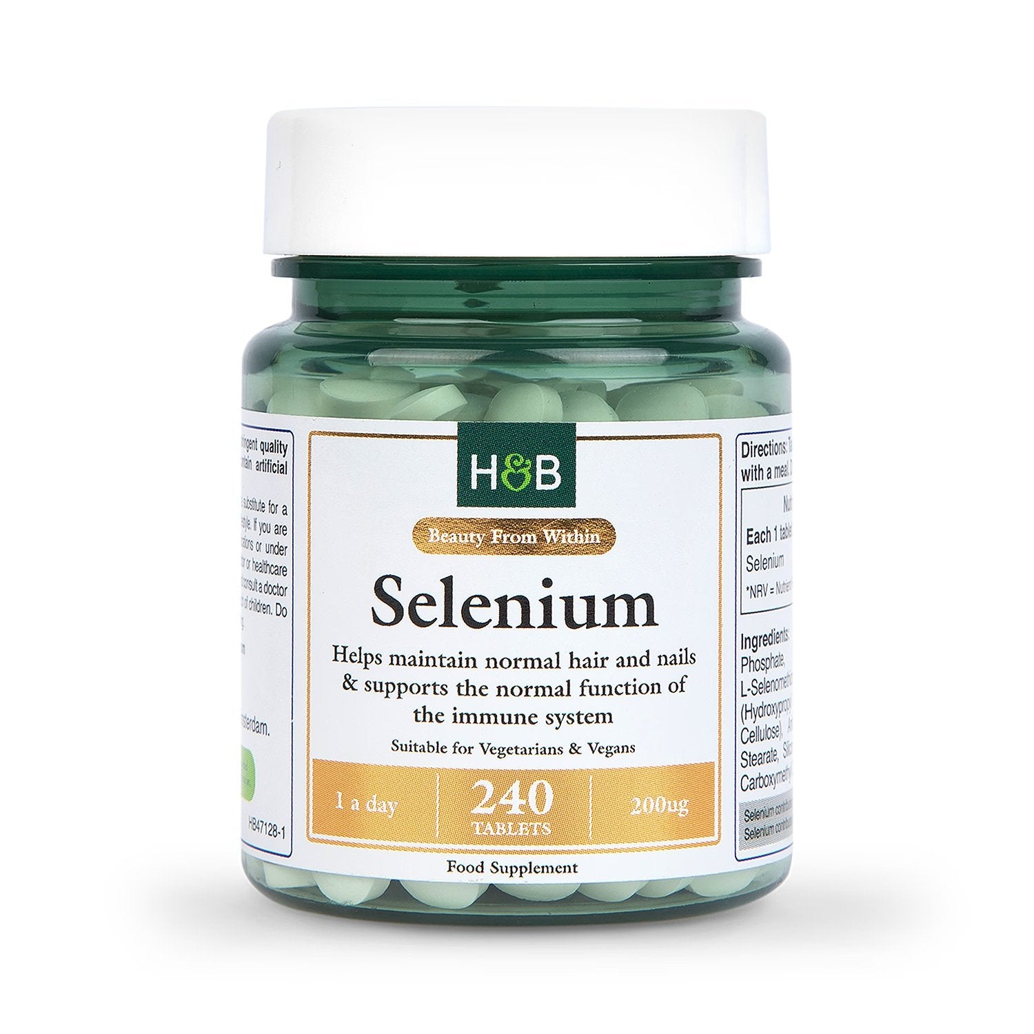 Holland & Barrett Selenium 200mcg - 240 tablets kaina