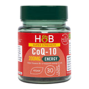 Holland & Barrett Super Strength Co-Q10 200mg 30 Capsules kaina