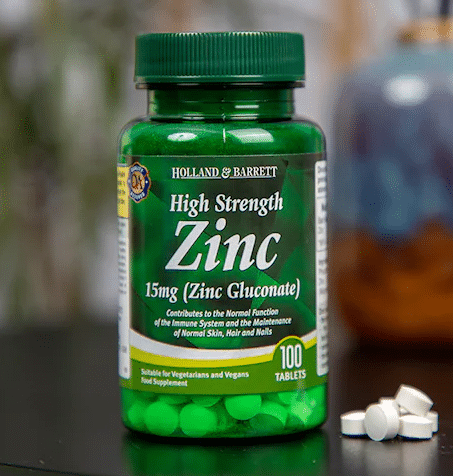 Holland & Barrett Zinc Gluconate 15 mg - 100 tabletes kaina
