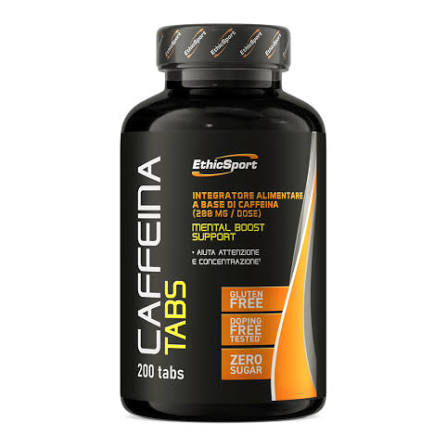 EthicSport Caffeina Tabs 200 mg, 200 tablečių