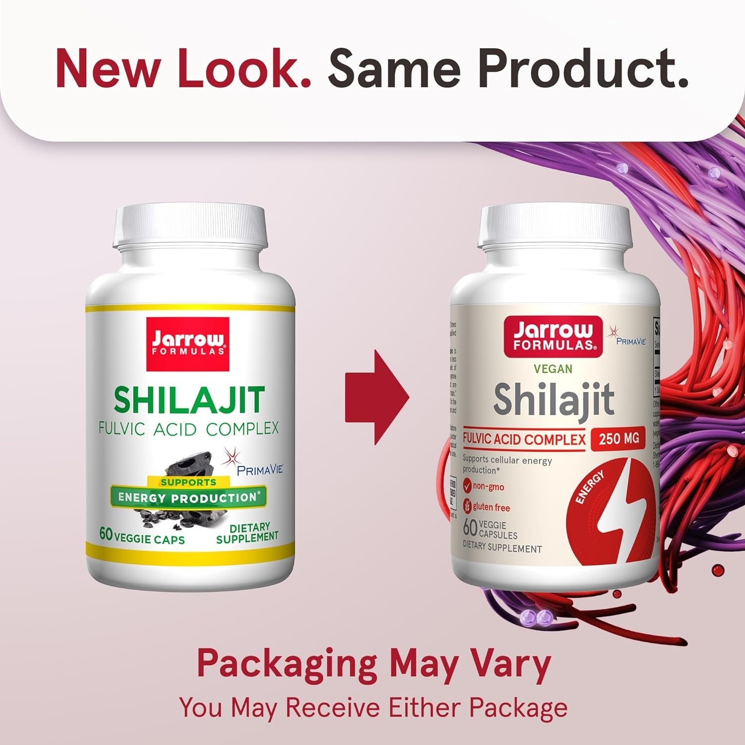 Jarrow Formulas Vegan Shilajit Fulvic Acid Complex - 60 vcaps nauja