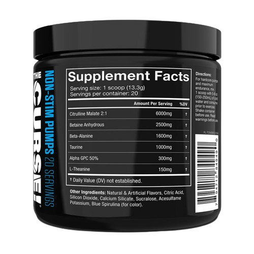 JNX Sports The Curse! Non Stim Pumps 266 g blue rasp sudetis