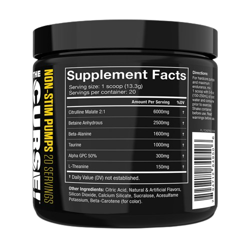 JNX Sports The Curse! Non Stim Pumps 266 g pineapple mango sudetis