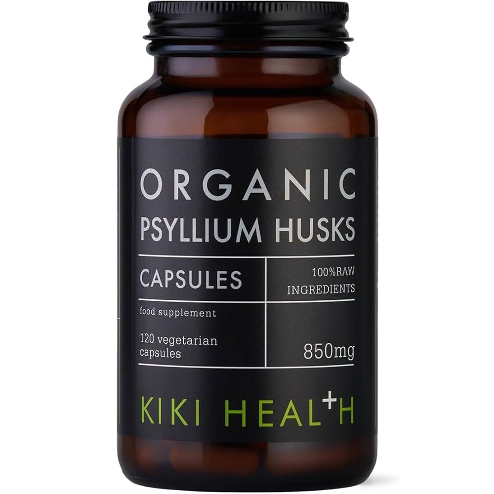 KIKI Health Organic Psyllium Husks - 120 Vegicaps
