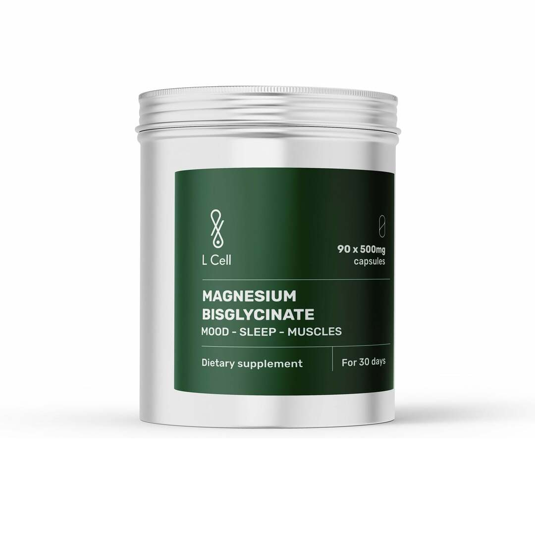 L-CELL Magneesiumbisglütsinaat 90 kapslit - 500mg