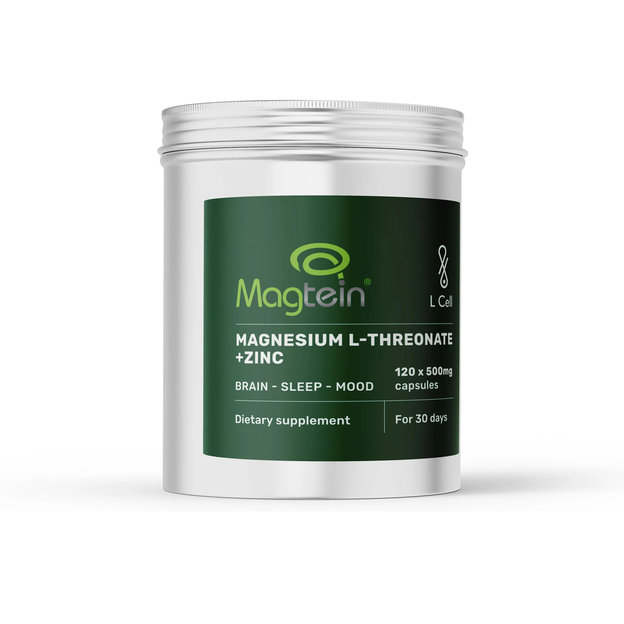 L-CELL Magneesium L-treonaat 120 kapslit - 2000 mg Magtein®