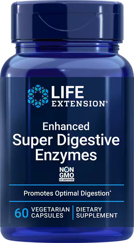 Life Extension Enhanced Super Digestive Enzymes 60 vcaps kaina