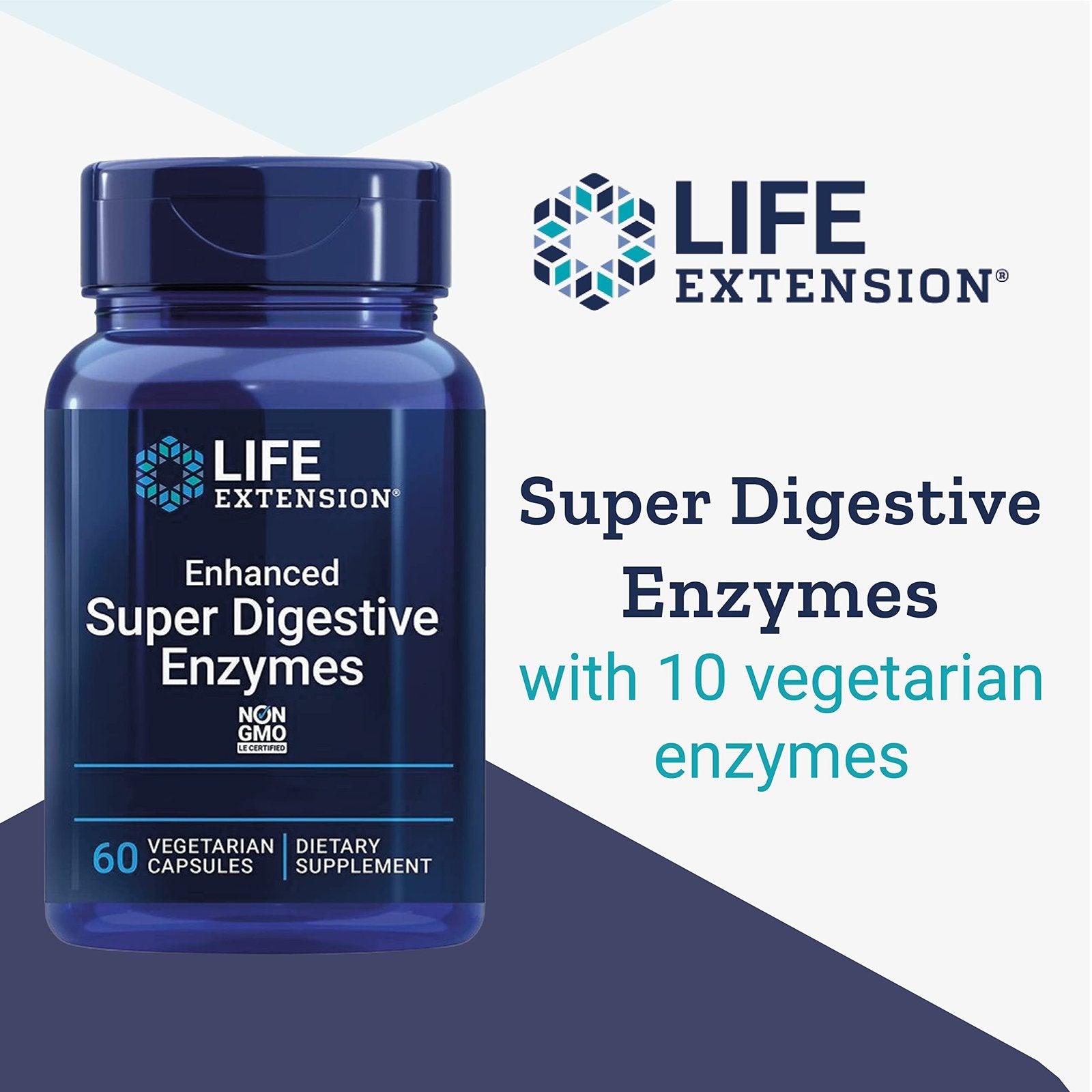 Life Extension Enhanced Super Digestive Enzymes 60 vcaps pirkti