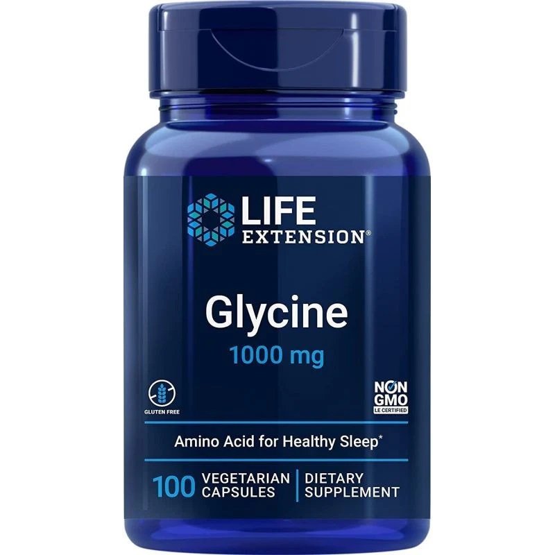 Life Extension Glycine, 1000mg - 100 vcaps pirkti