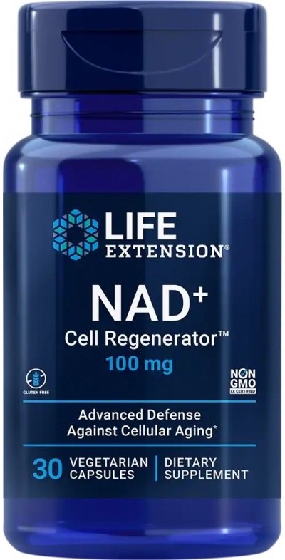 LIFE EXTENSION NAD+ Cell Regenerator 100 mg (30 kaps.) kaina