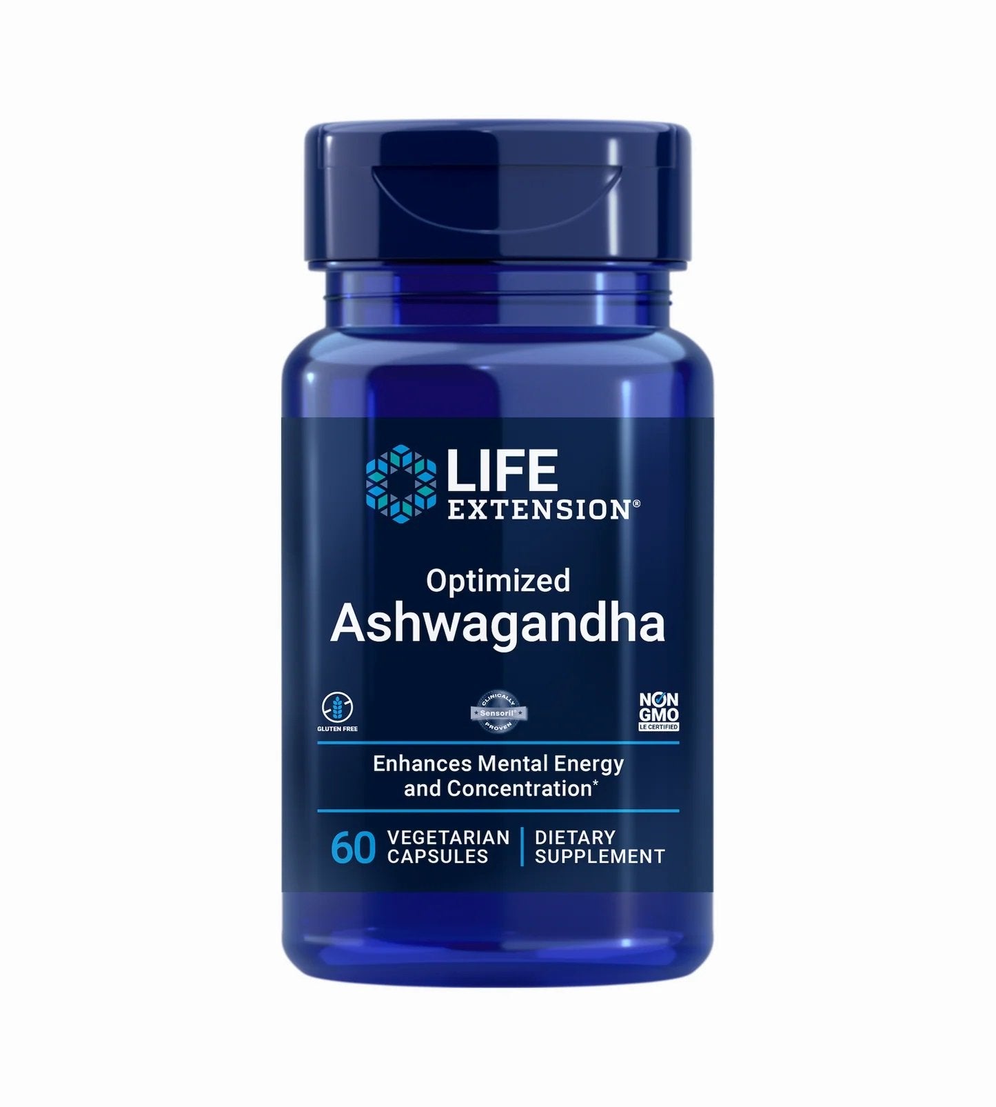 Life Extension Optimized Ashwagandha Extract Sensoril®- 60 vcaps kaina