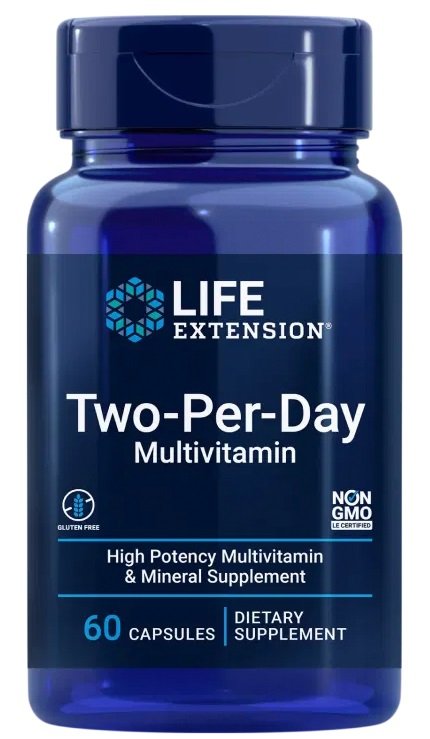 Life Extension Two-Per-Day Multivitamin 60 tablets kaina pirkti