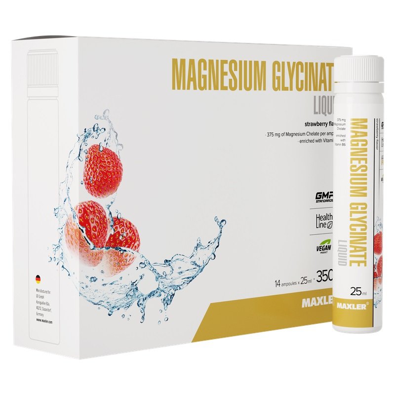 Magnesium Glycinate Liquid 14 x 25 ml box kaina