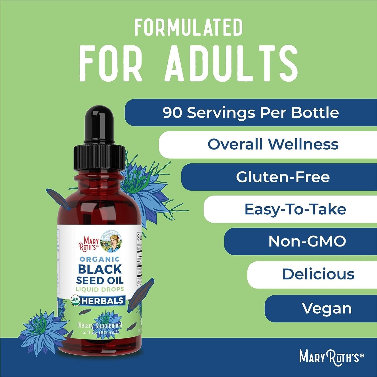 Mary Ruth's Organic Black Seed Oil Liquid Drops kaina