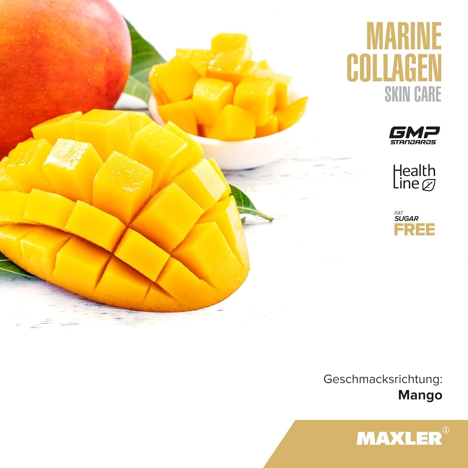 MAXLER Marine Collagen Skin Care Shots mango