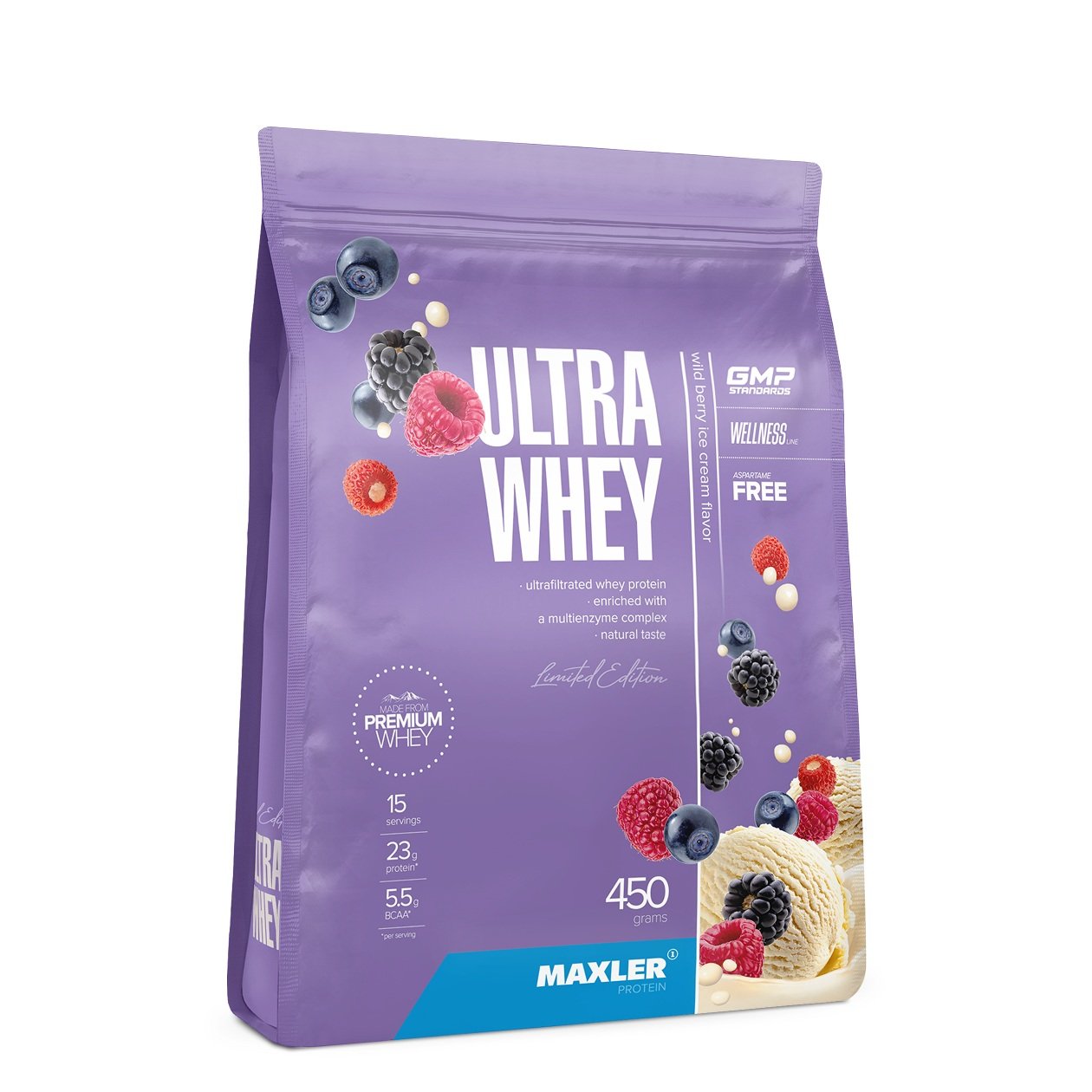Maxler Ultra Whey 450g bag kaina