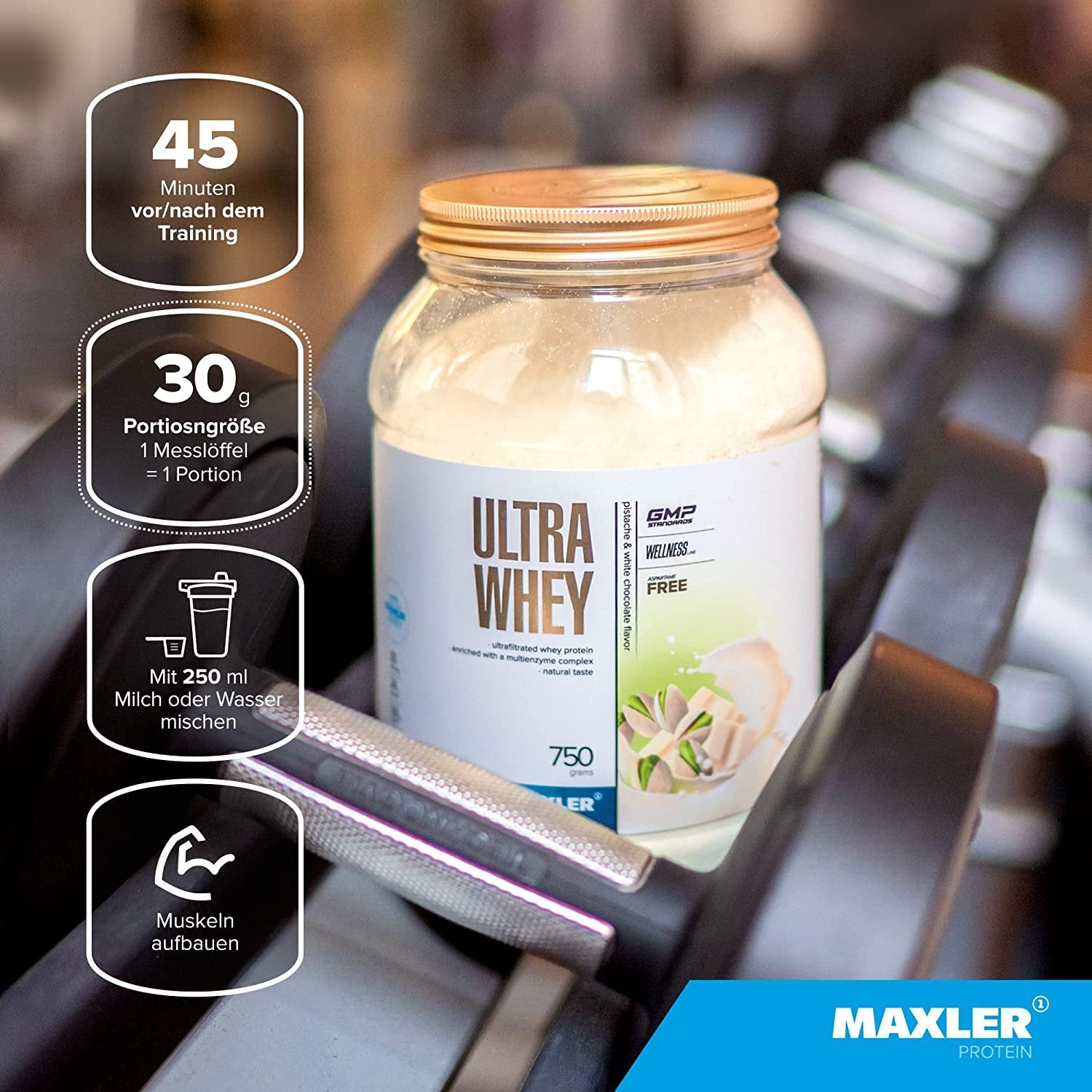 Maxler Ultra Whey - 750g kaina akcija baneris
