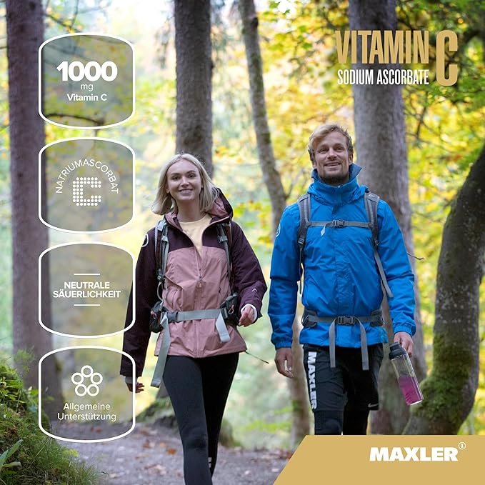 Maxler Vitamin C Sodium Ascorbate 200 g nauda