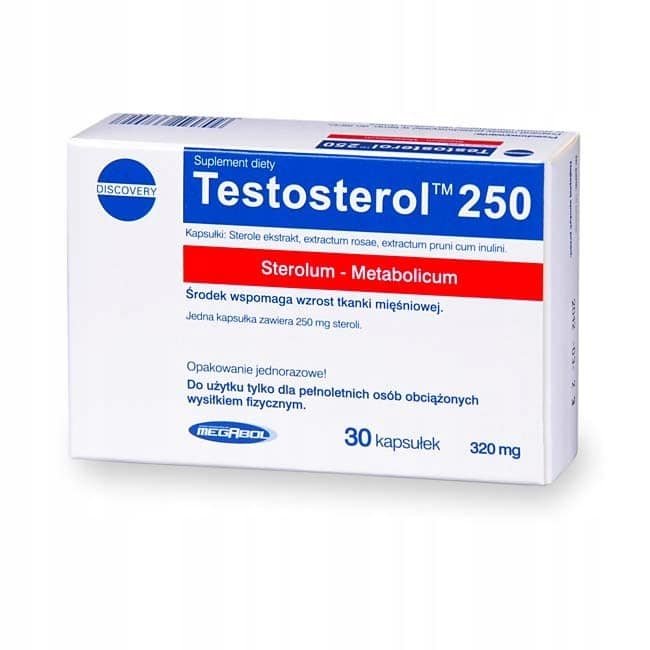 Megabol Testosterol 250 - 30caps. kaina