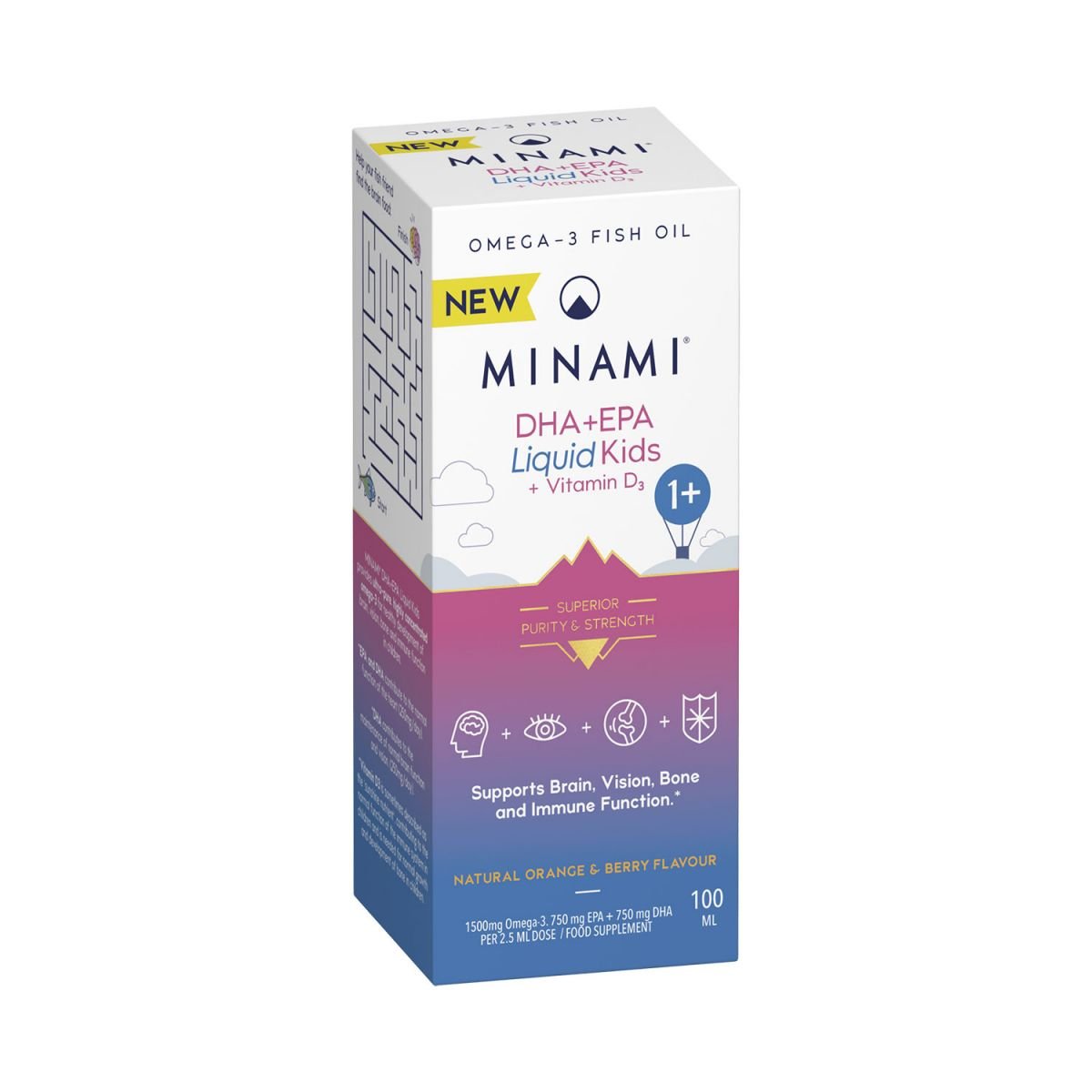 Minami DHA+EPA Liquid Kids + Vitamin D3 100ml