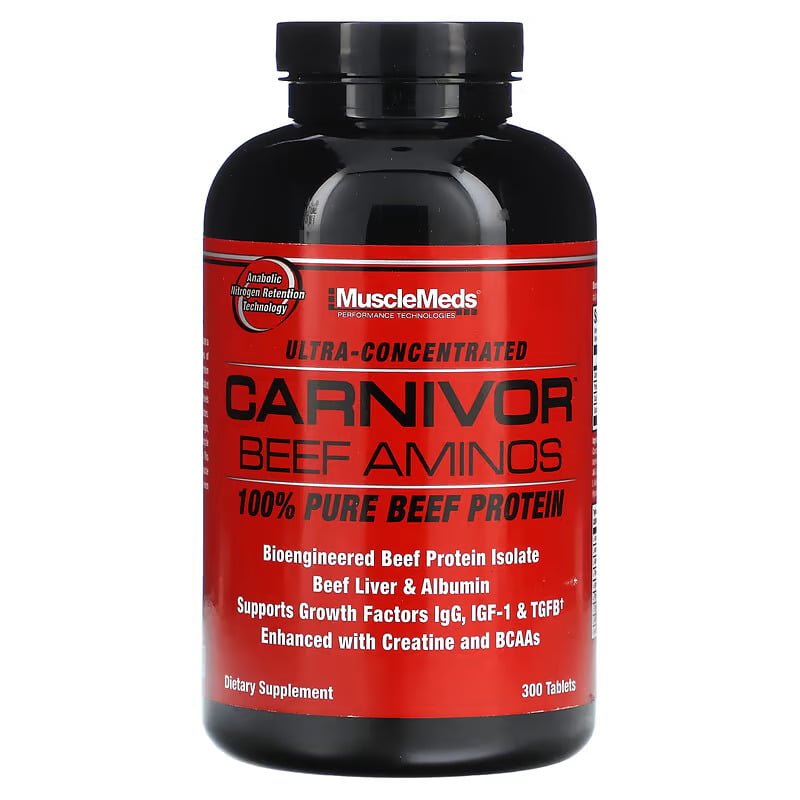 MUSCLEMEDS CARNIVOR BEEF AMINOS 300 tablets akcija