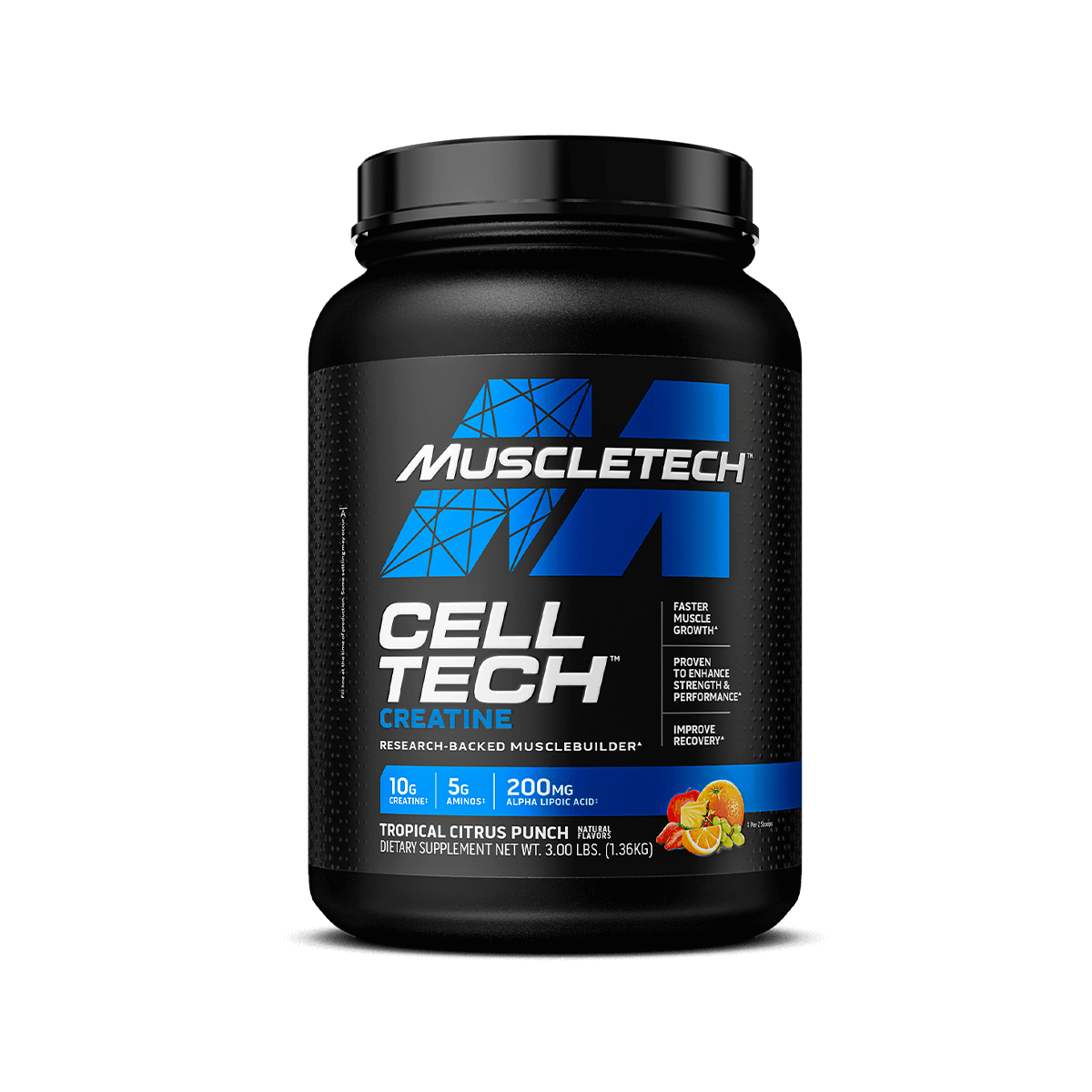 MuscleTech Cell-Tech Creatine (New Formula) - 1130 grams citrus kaina