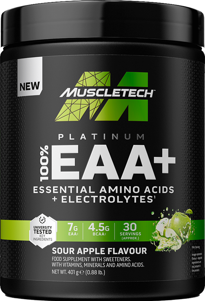 MuscleTech Platinum 100% EAA+ 399-401 grams green apple kaina