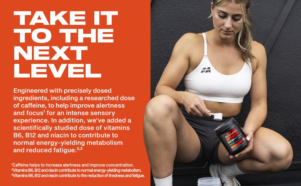 MuscleTech® VaporX5® Pre-Workout - 247 - 252 grams tinka ir merginoms