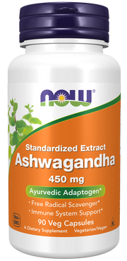 NOW Ashwagandha 450mg 90 caps kaina