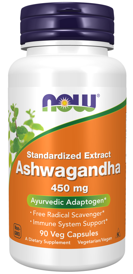 NOW Ashwagandha 450mg 90 caps kaina