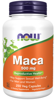 NOW Food Maca 500mg 250 Veg. Capsules kaina