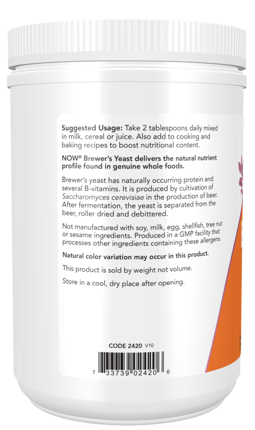 NOW Foods Brewer's Yeast - Powder - 454 grams vartojimas