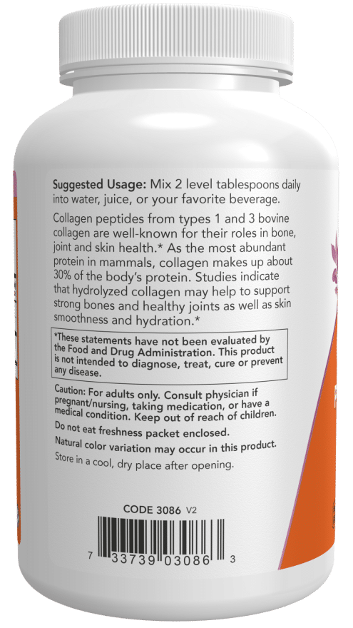 NOW Foods Collagen Peptides Powder - 227 grams vartojimas