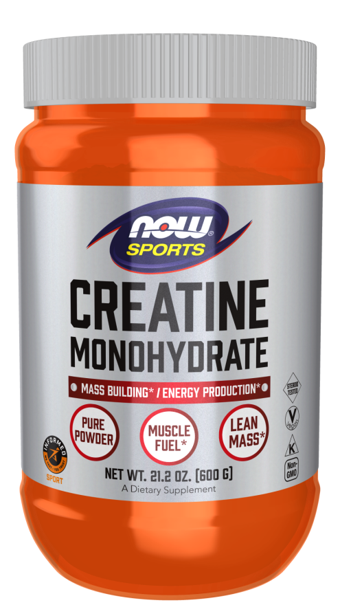 NOW Foods Creatine Monohydrate, Pure Powder - 600 grams kaina