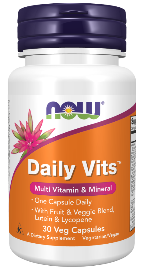 NOW Foods Daily Vits Multi 30 kaps. kaina
