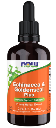 NOW Foods Echinacea & Goldenseal Plus - 60 ml. kaina