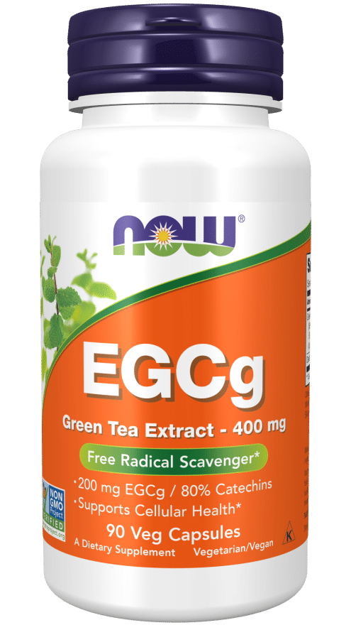 NOW Foods EGCg Green Tea Extract 400mg 90 vcaps kaina