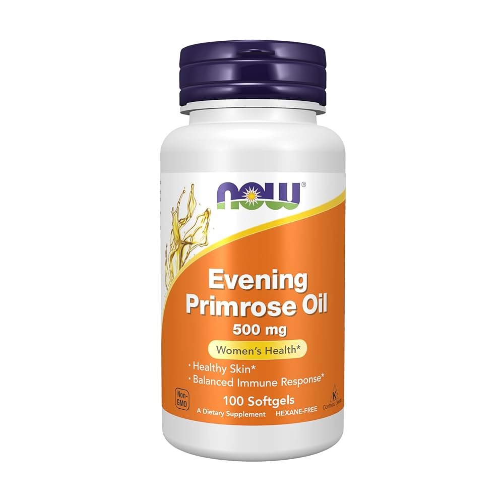 NOW Foods Evening Primrose Oil, 500mg - 100 softgels kaina
