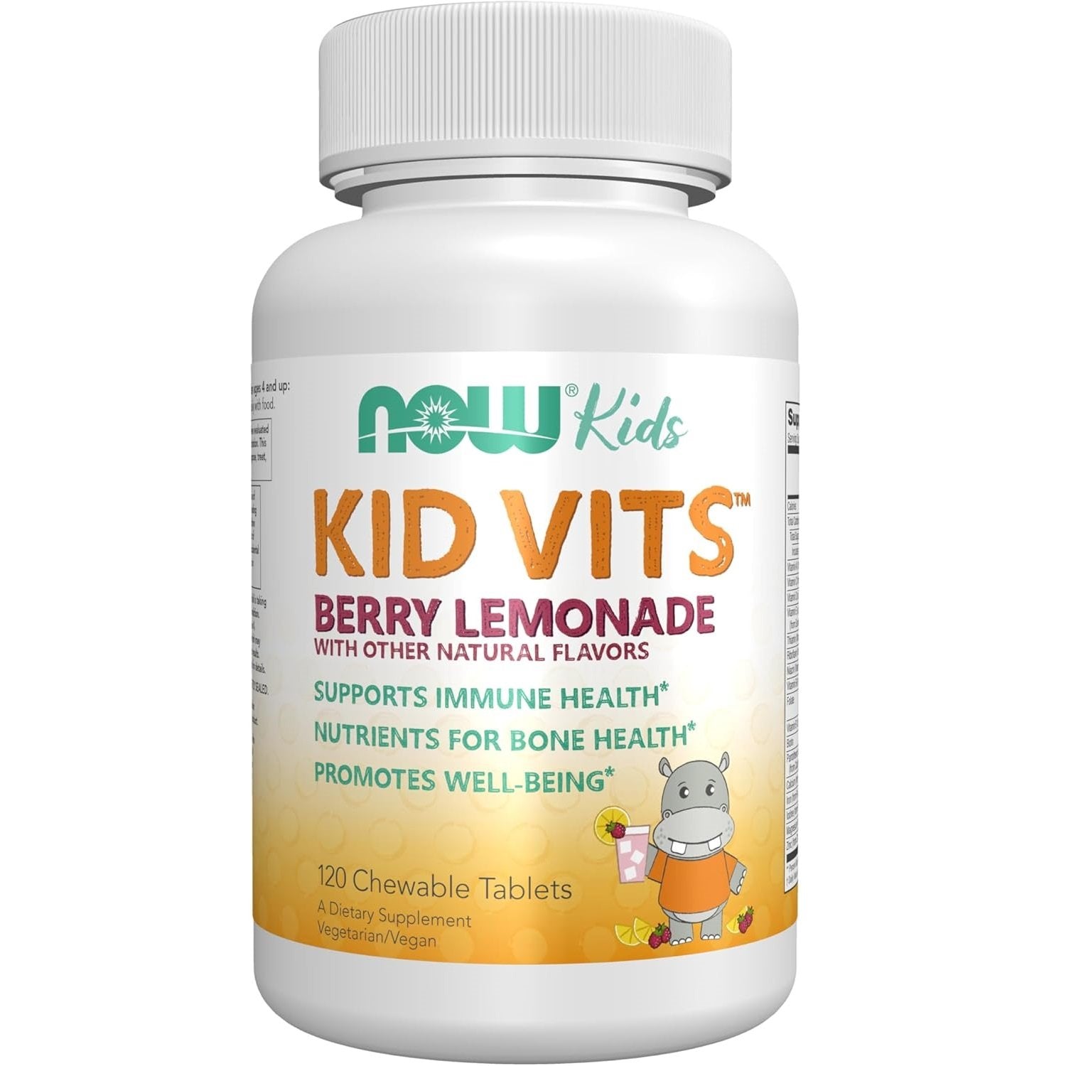NOW Foods Kid Vits - Berry Lemonade - 120 chewables kaina