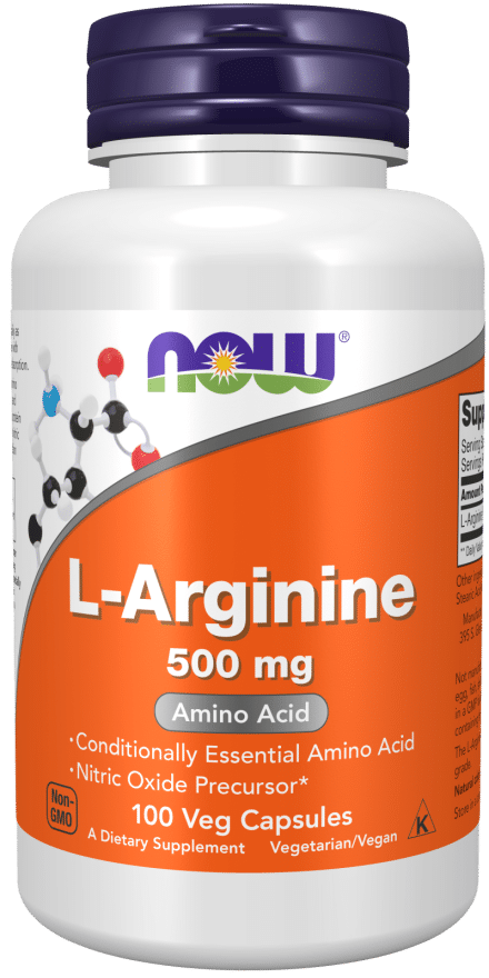 Now Foods L-Arginine 500mg - 100caps kaina