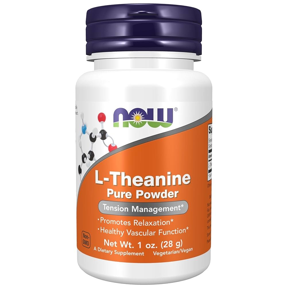 NOW Foods L-Theanine, Pure Powder - 28 grams