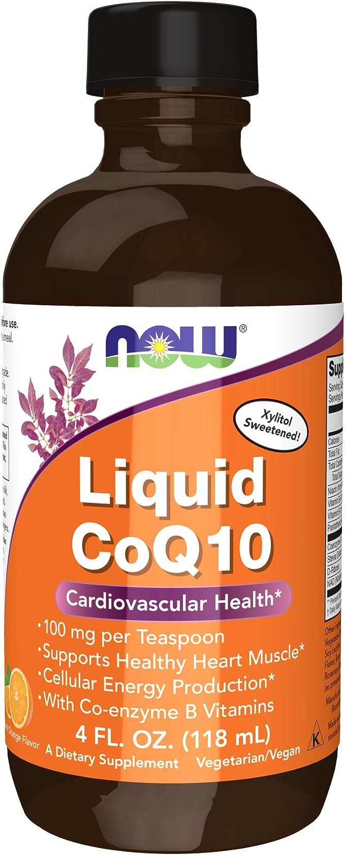NOW Foods, Liquid CoQ10, 100 mg 118 ml kaina